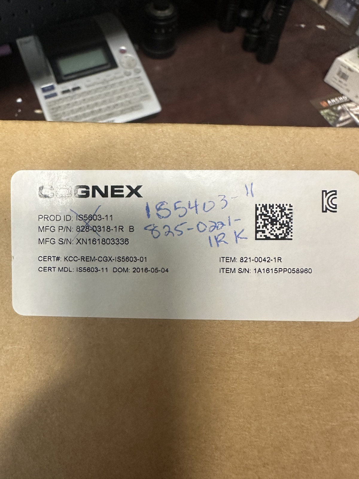 Cognex 825-0221-1R K Machine Vision with Lens, Shipped Priority