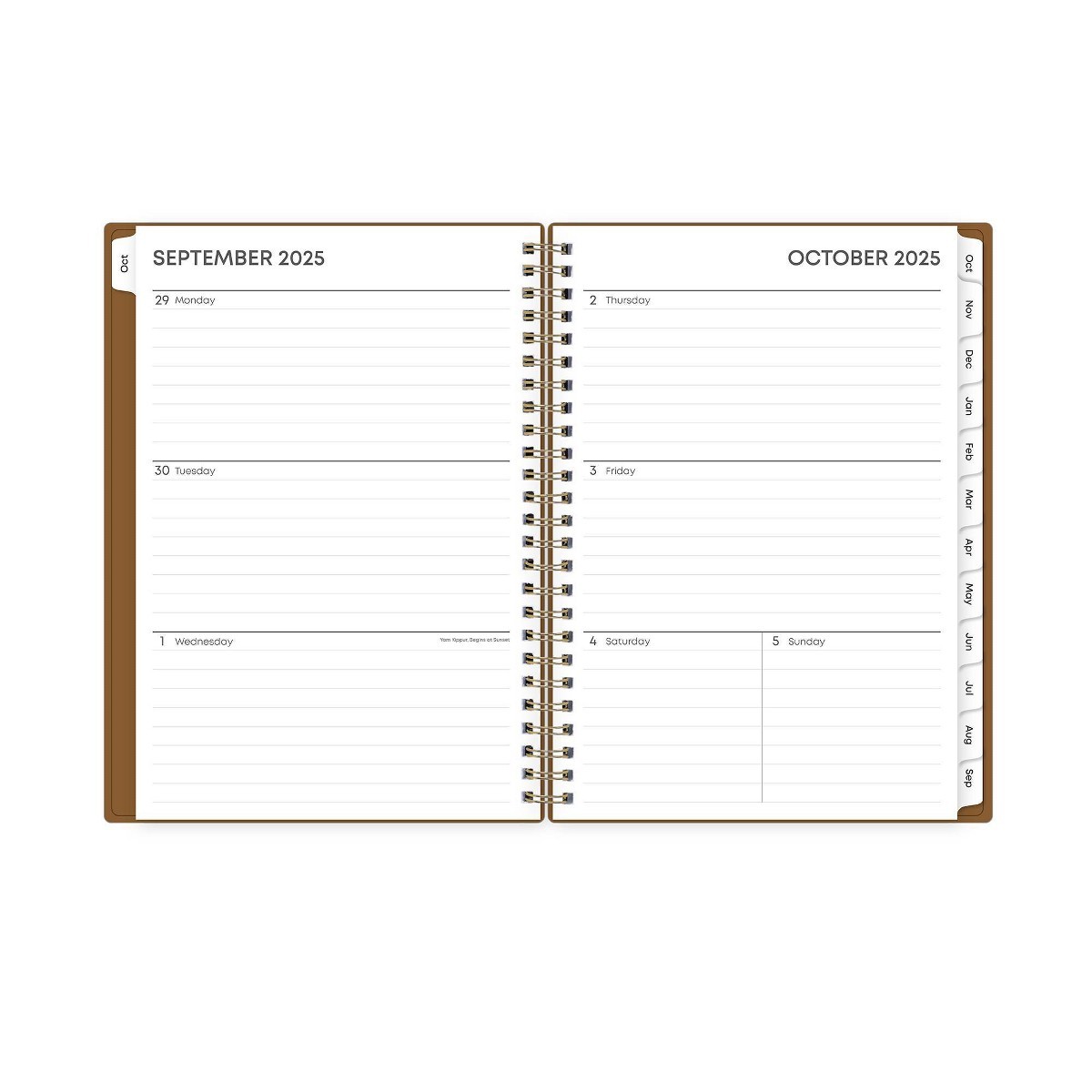 Blue Sky 2026 Weekly/Monthly 15 Months Planner and Notes 5.875″x8.625″