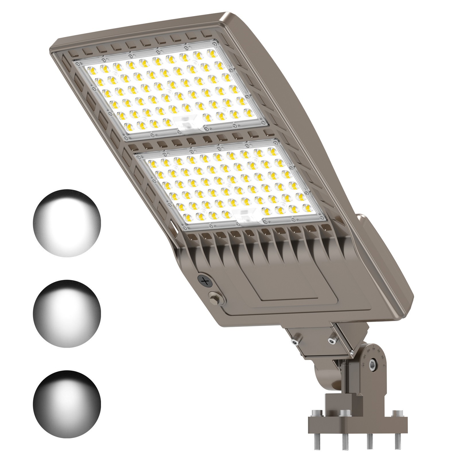 400W LED Parking Lot Light Commercial Shoebox Pole Lamp 277-480V 60,000lm 5000K