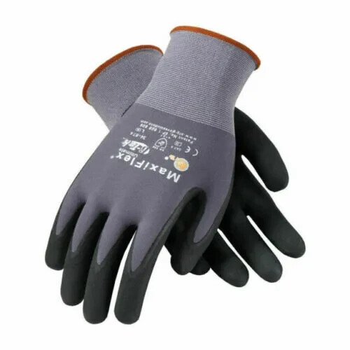 MaxiFlex Ultimate Micro Foam Nitrile Grip Coated WORK GLOVES 12 PAIR 34-875/S(7)