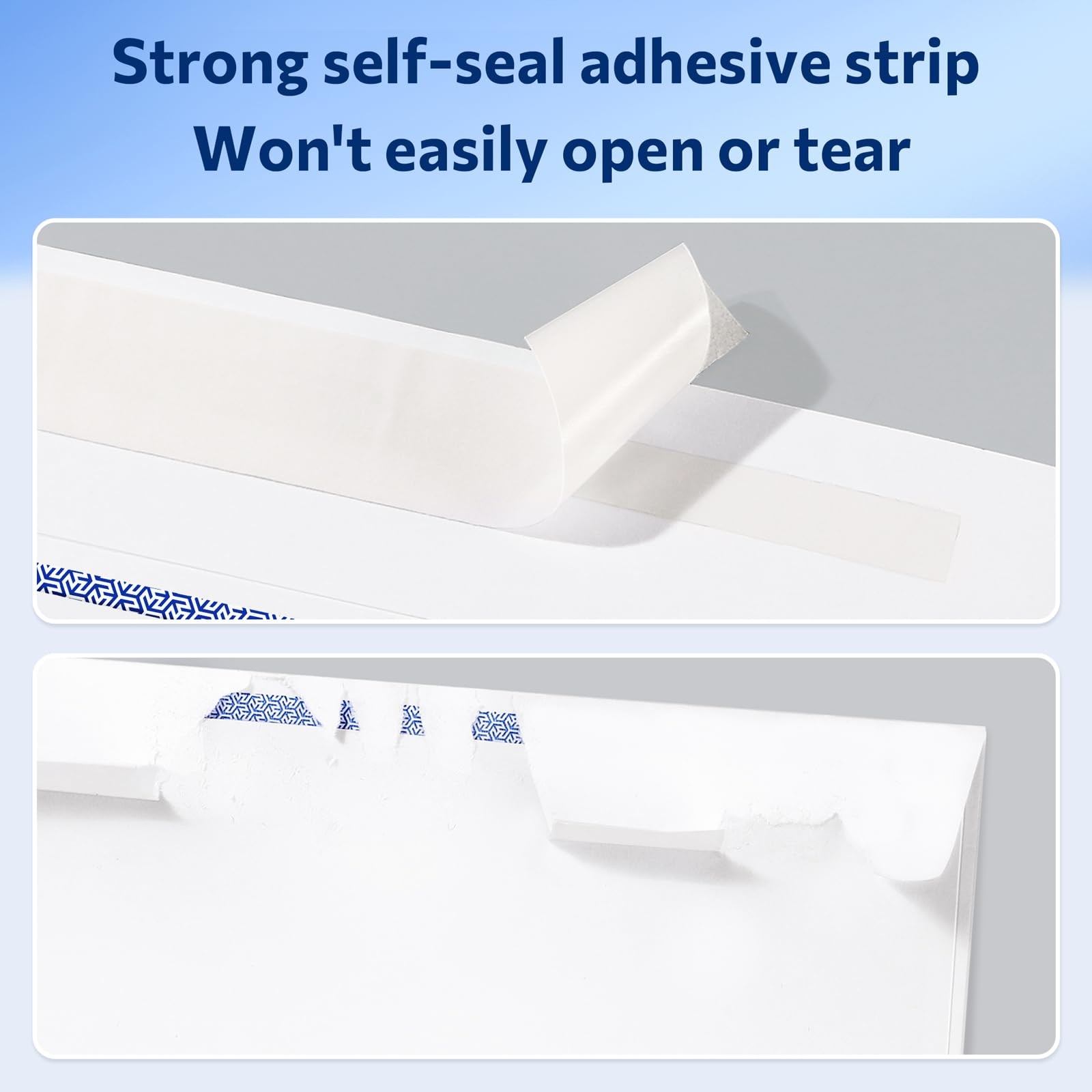 Envelopes Self Seal – #10 Double Window Envelopes 500 Pack, Security Tint, Se…