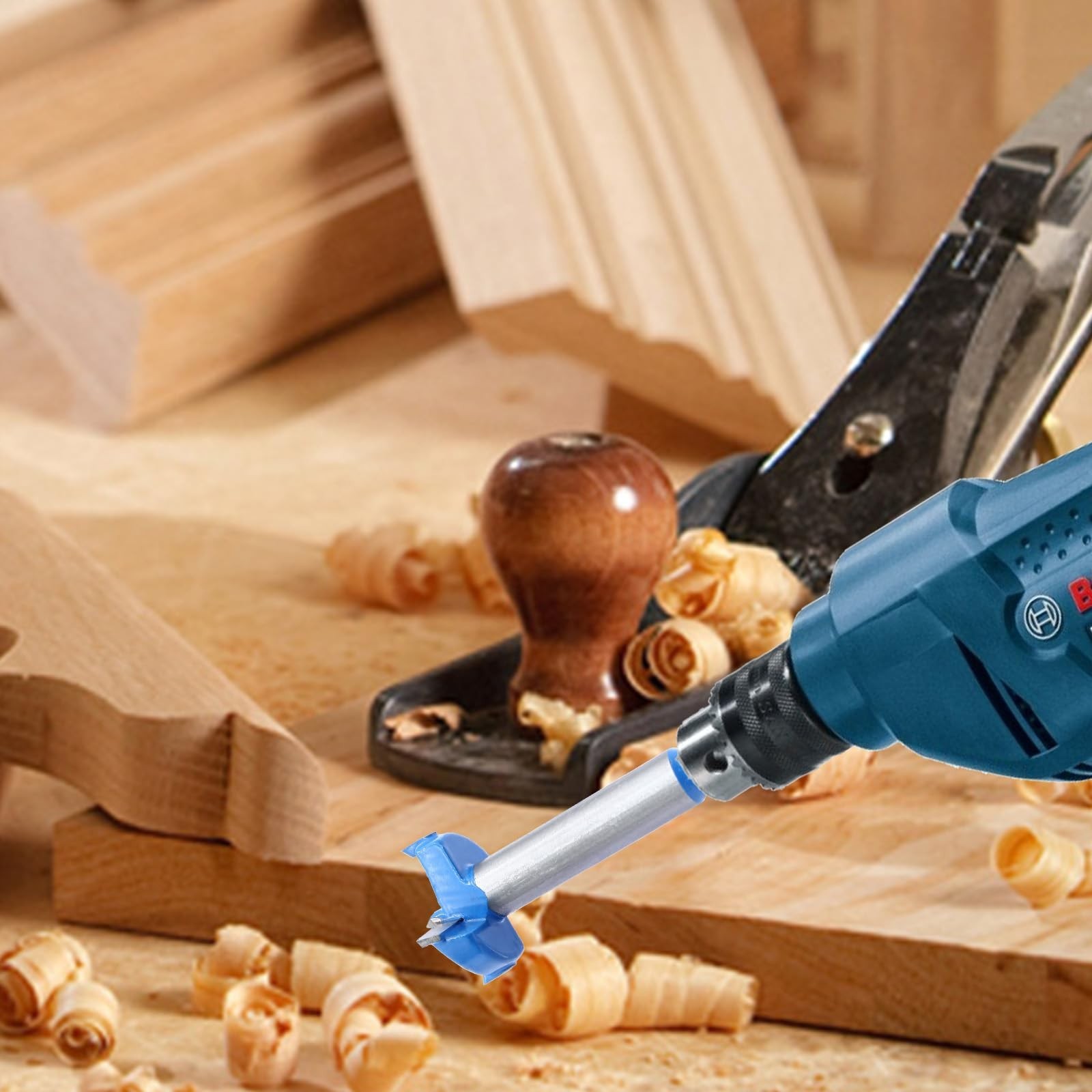 1 Pack Wooden Drill Bits 1 Inch / 26mm Forstner Bits, Plywood Hole Saw Carbid…