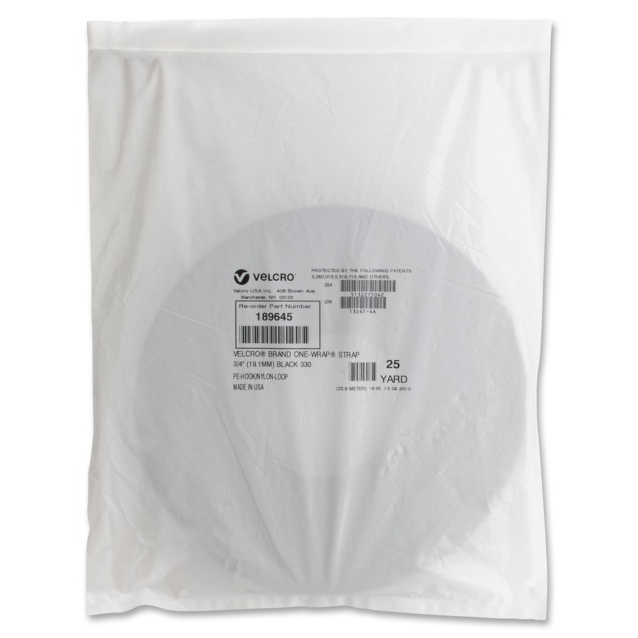 for Velcro One-wrap Tie Bulk Roll – Tie – Black – 1 Pack (vek-189645)