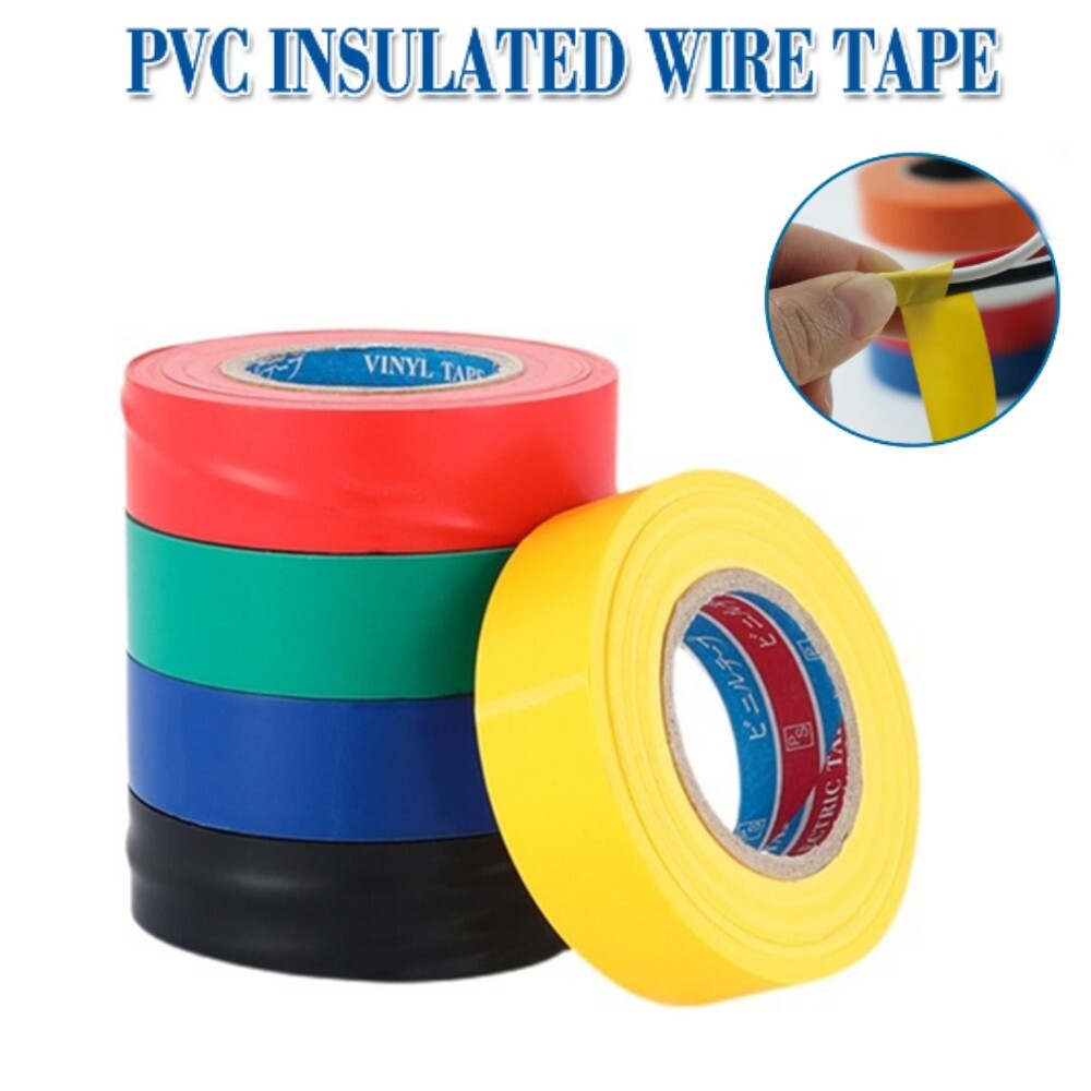 Electrical Wire Tape 5 Pack Set Assorted Colors Flame Retardant General Purpose