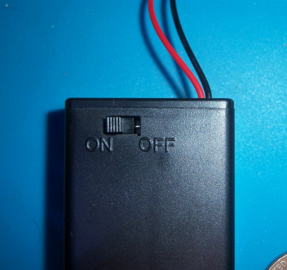 2x Battery Holder, holds 2 AA Batteries, Case ON/OFF switch With screw USA