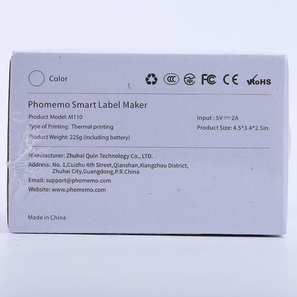 Phomemo M110 Label Makers – Barcode Thermal Bluetooth Label Printer