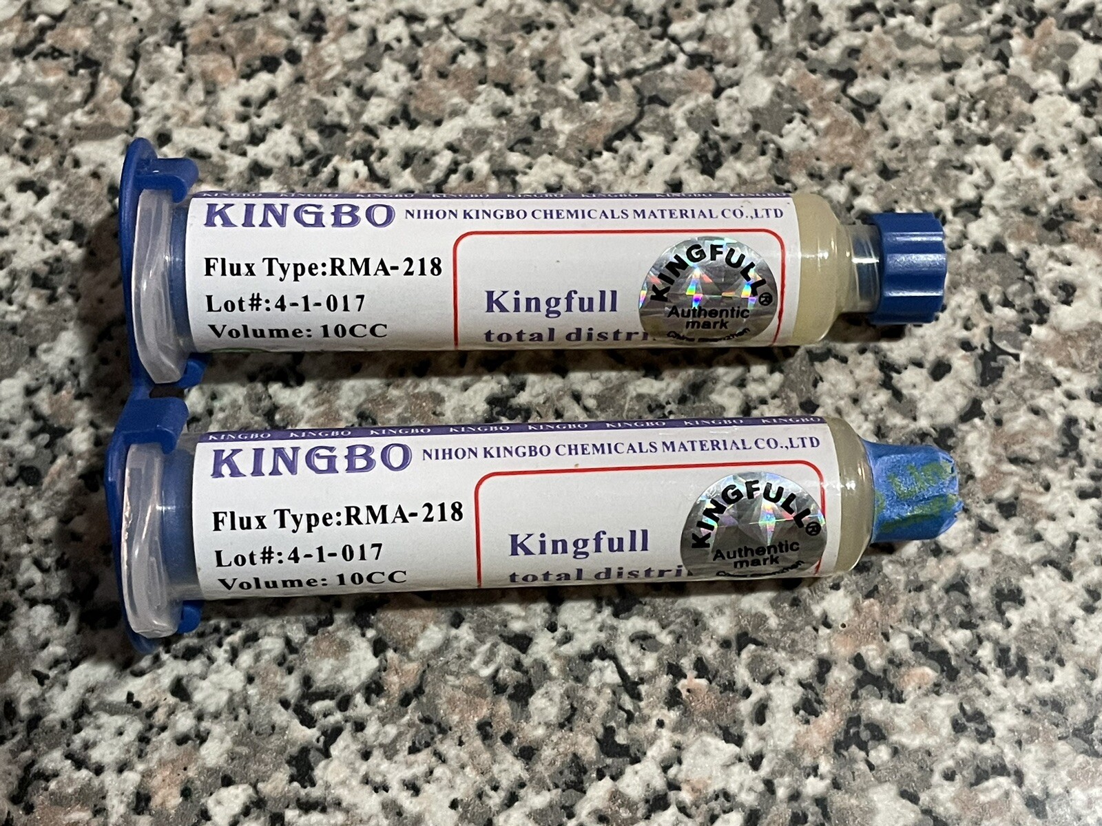 Kingbo Soldering Syringe 2xlot -( 1 New 1 Used )