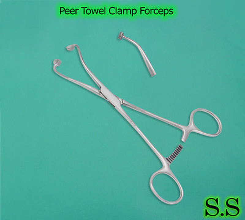 PEER TOWEL CLAMP Forceps Surgical OB/GYNECOLOGY INSTRU