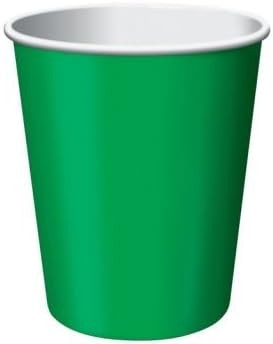 Paper Hot & Cold Cups 9oz 24/Pkg-Emerald Green