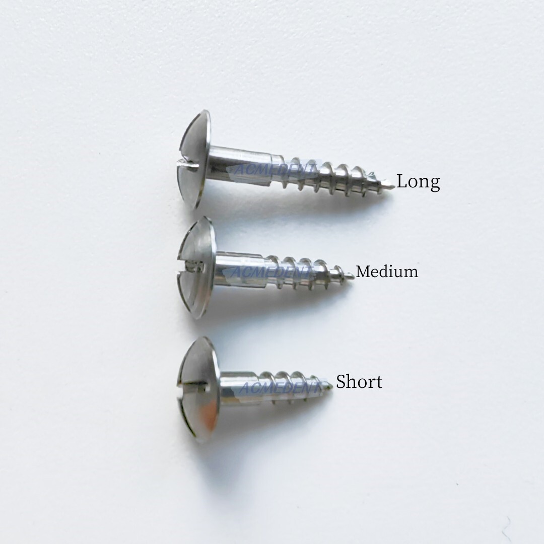 10Pcs Dental GBR Thread Tent Screw Guide Bone Regeneration Membrane Half Screws
