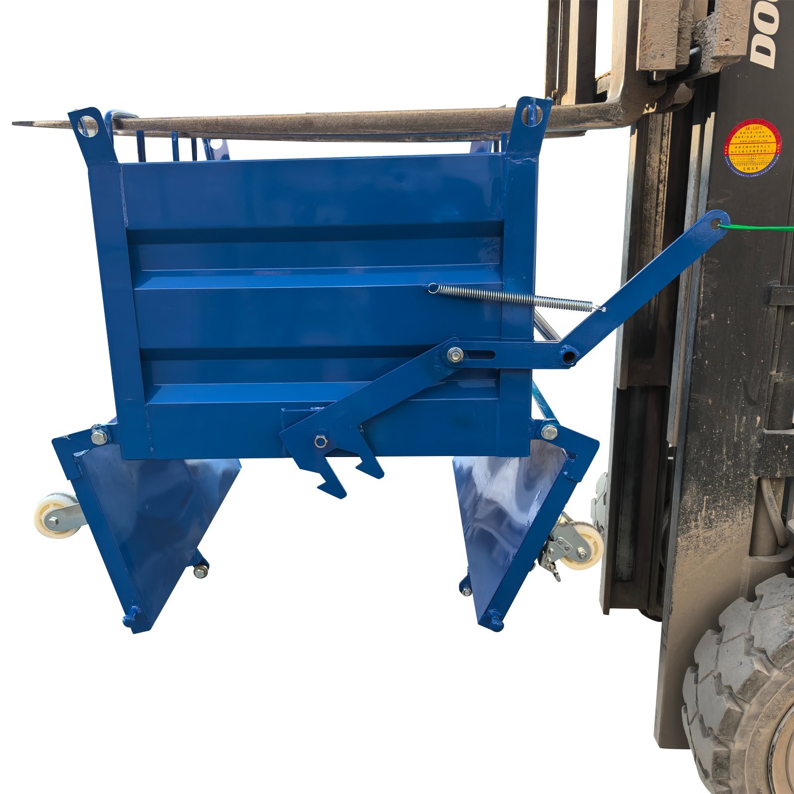 Construction Waste Scrap Bin Self-Dumping Steel Chip Containers for Forklifts