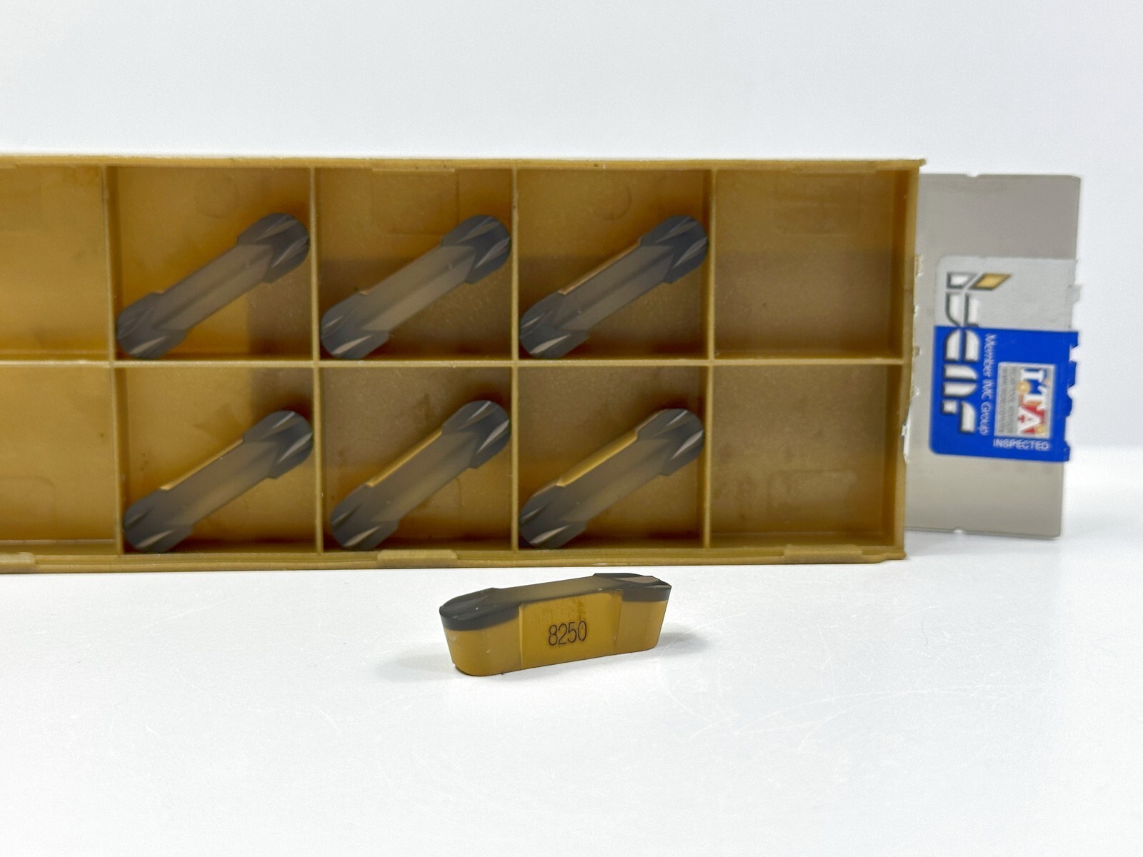 ISCAR GIF 8.00E-4.00 New Carbide Inserts 6492334 Grade IC8250 7pcs