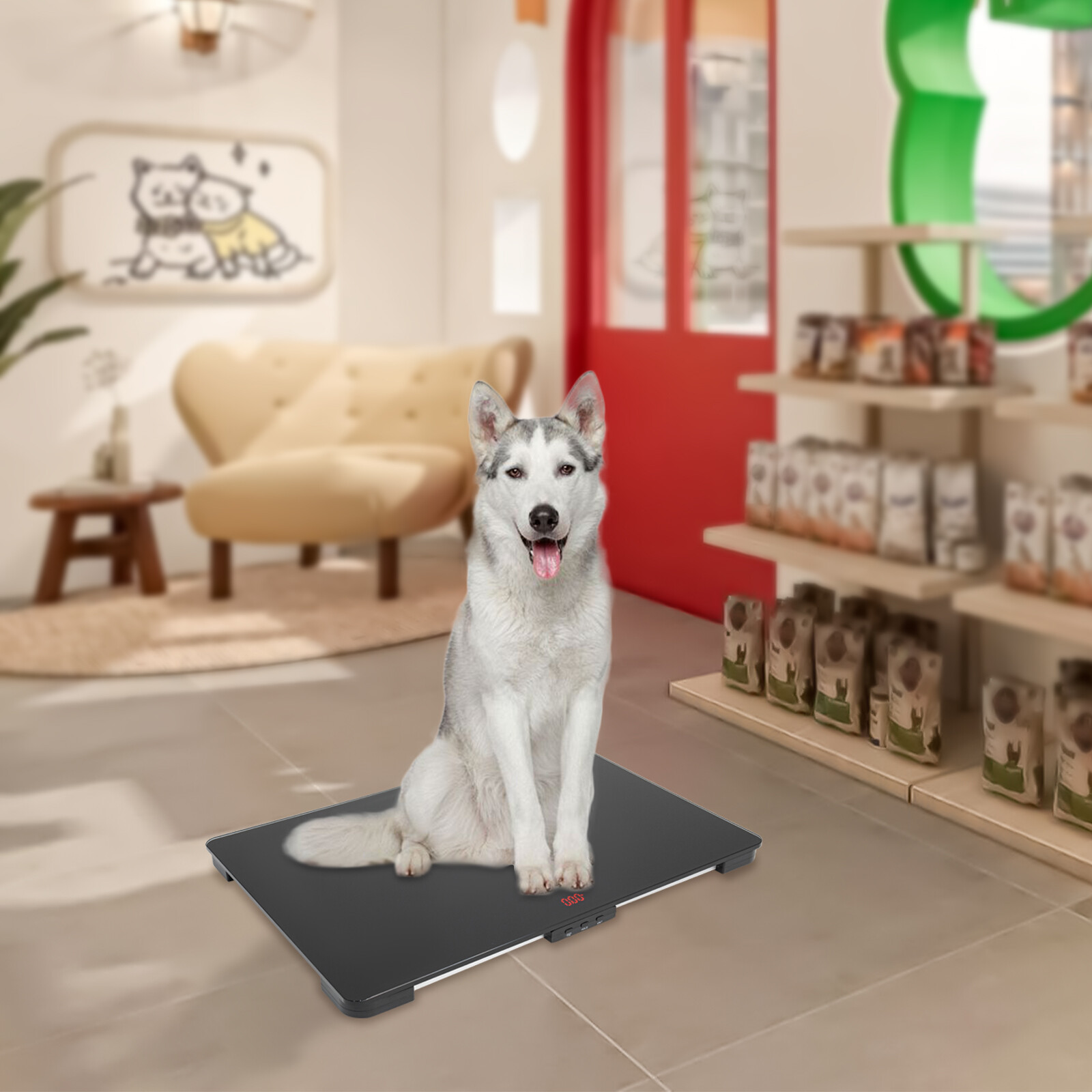 LCD Pet Store Hospital Scale Large Dog Weighing Scale 100KG High Precision Scale