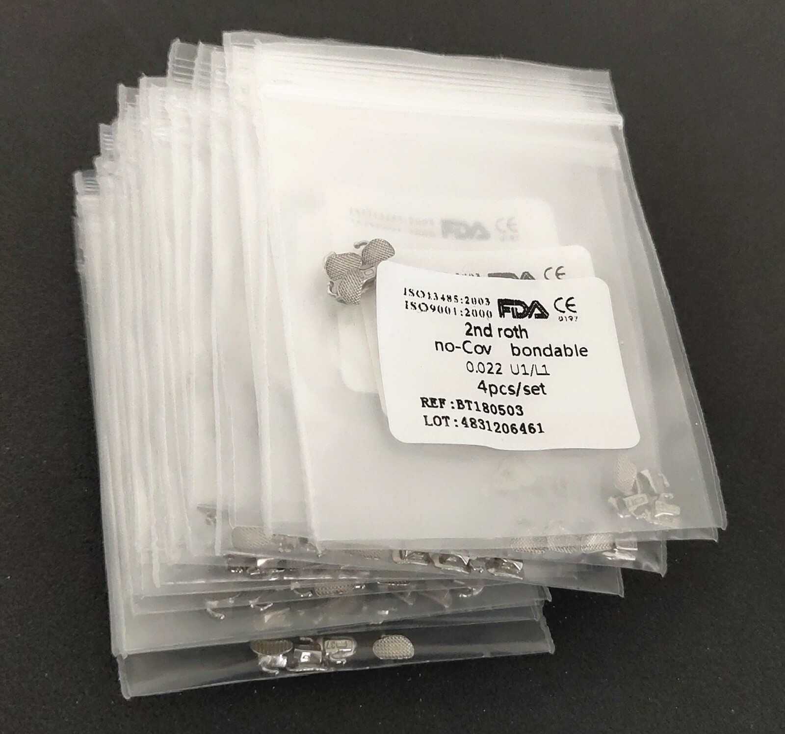 Dental Orthodontic Buccal Tube 1st/2nd Roth .022 Molar Bondable No-convertible