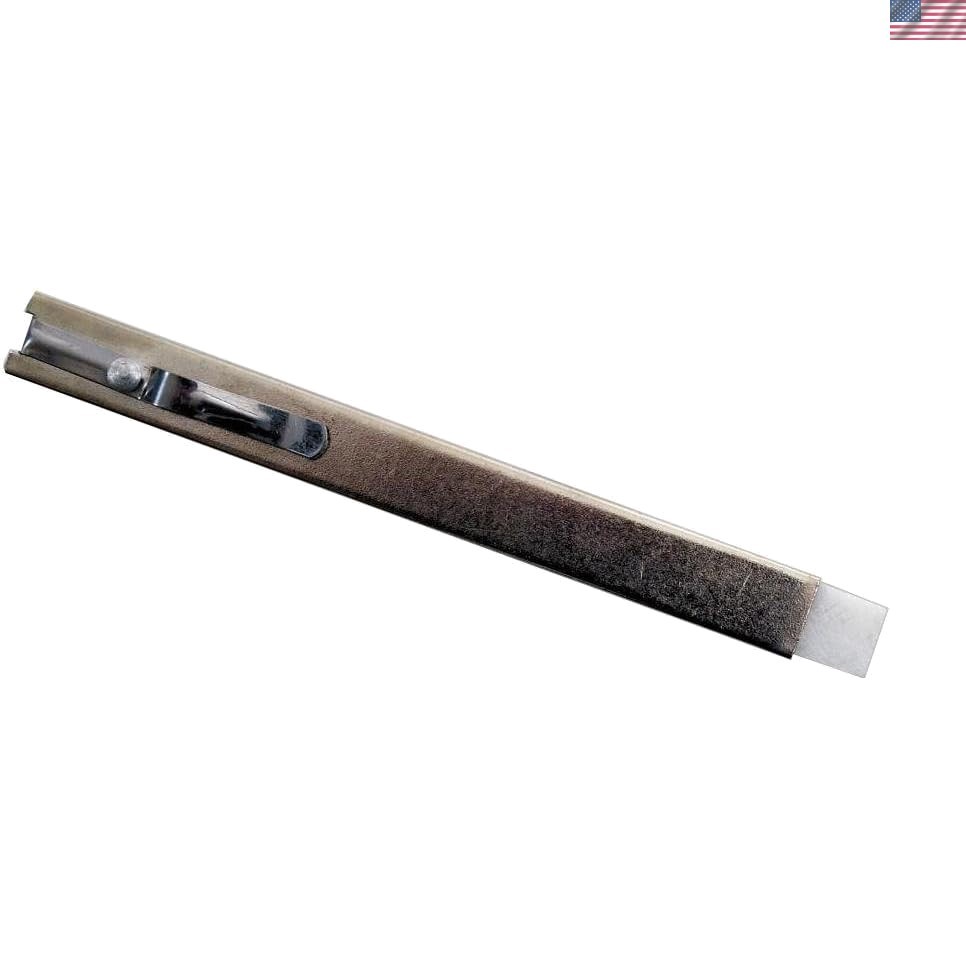 Elegant Nickel-Plated Soapstone Holder Featuring Brass Locking Slide – 4 Refills