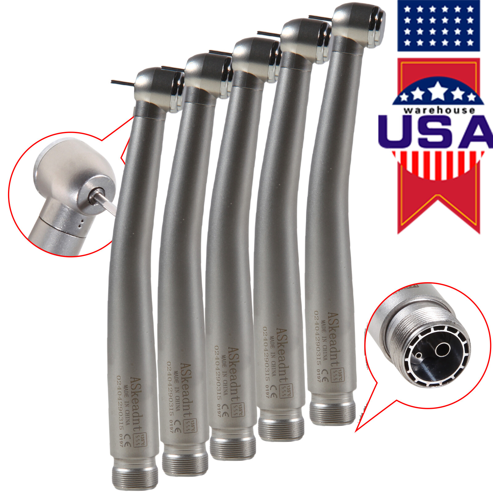 10 NSK PANA MAX Style Dental High Speed Handpiece Turbine 2 Holes Borden