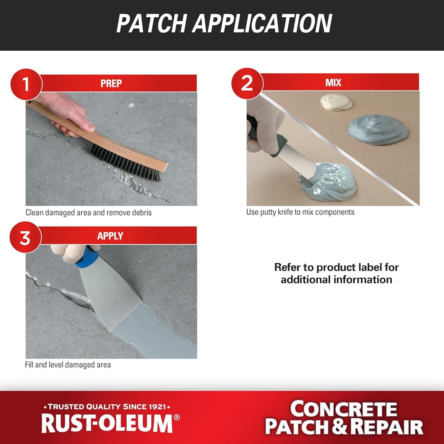 Rust-Oleum Concrete Patch & repair kit, 24oz – 301012