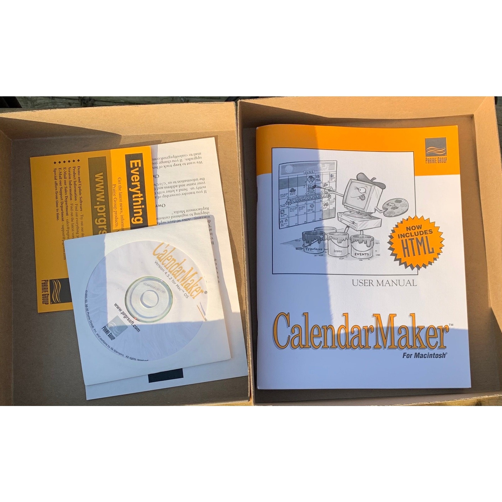 CalendarMaker Software for Macintosh by Prairie Group