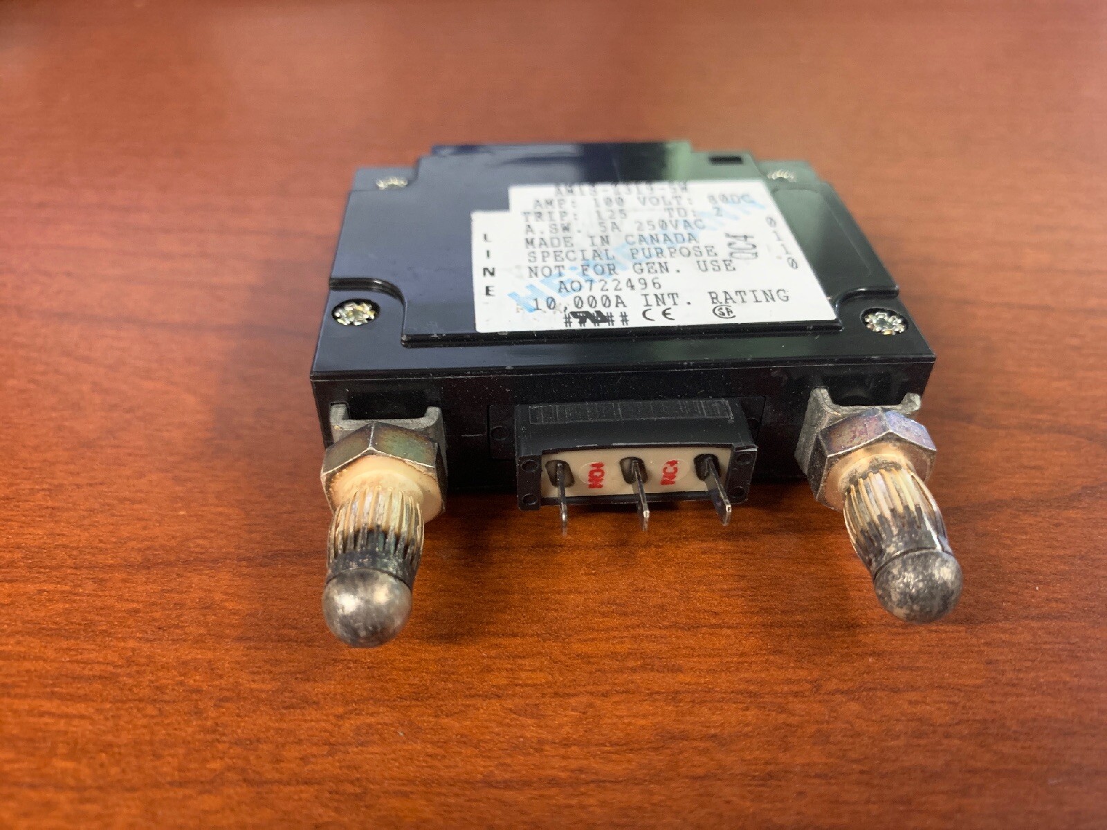 Eaton Heinemann AM1S-Z319-5W Circuit Breaker 100 Amps 100A 1 Pole Bullet 80V DC