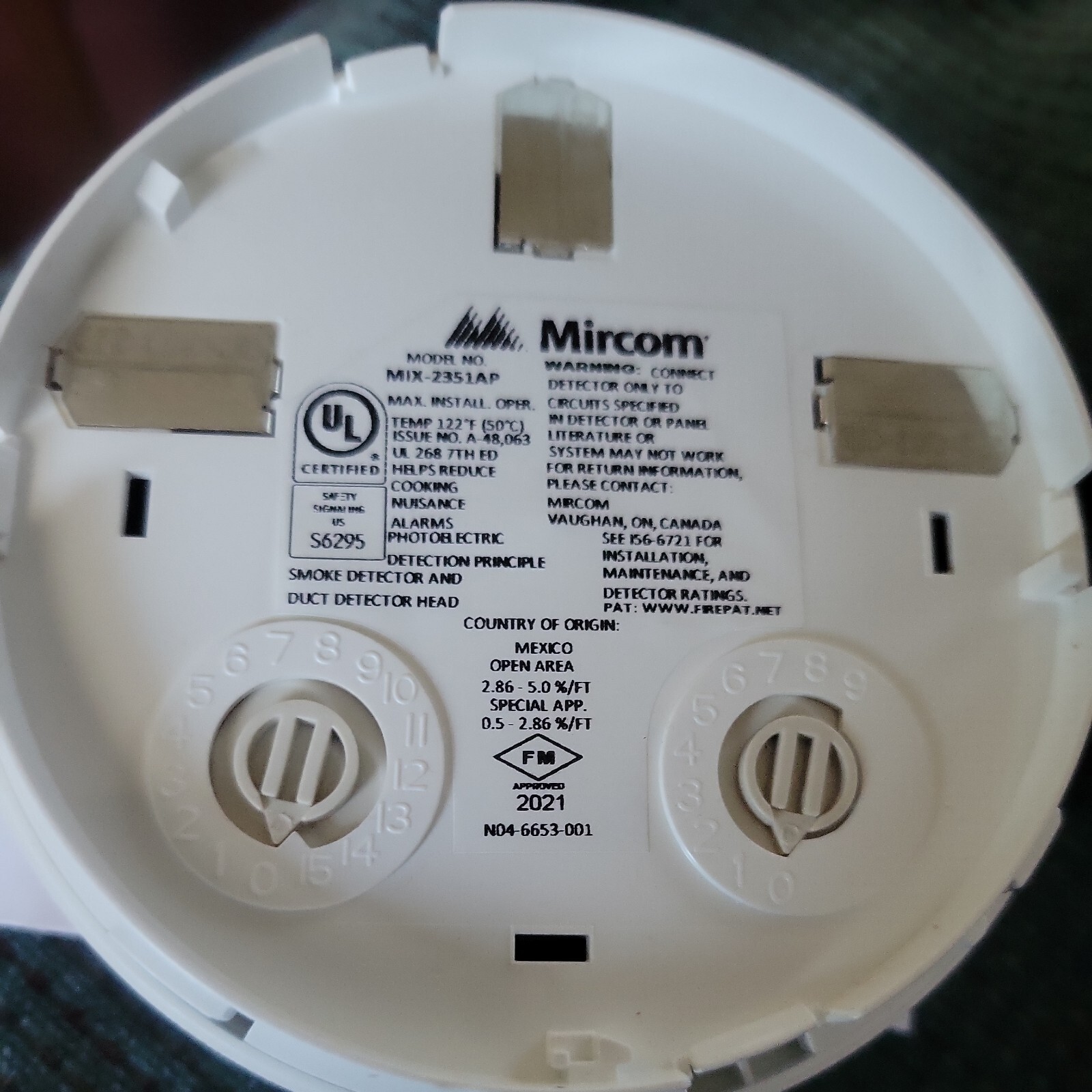Mircom Model No. MIX-2351AP