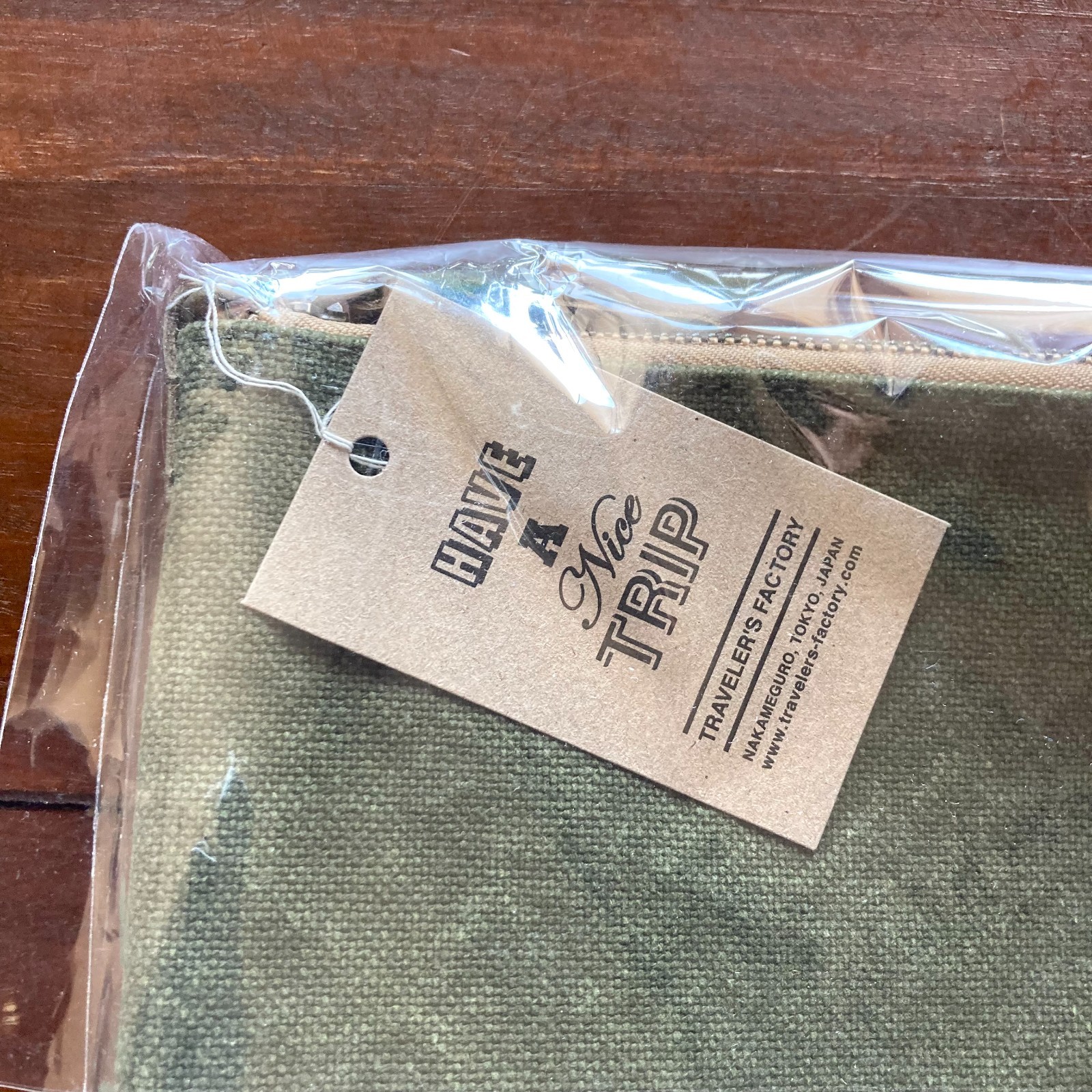 TRAVELER’S FACTORY Canvas Shoulder Bag M Olive W36.5xH35.0cm,W14.3xH13.7in