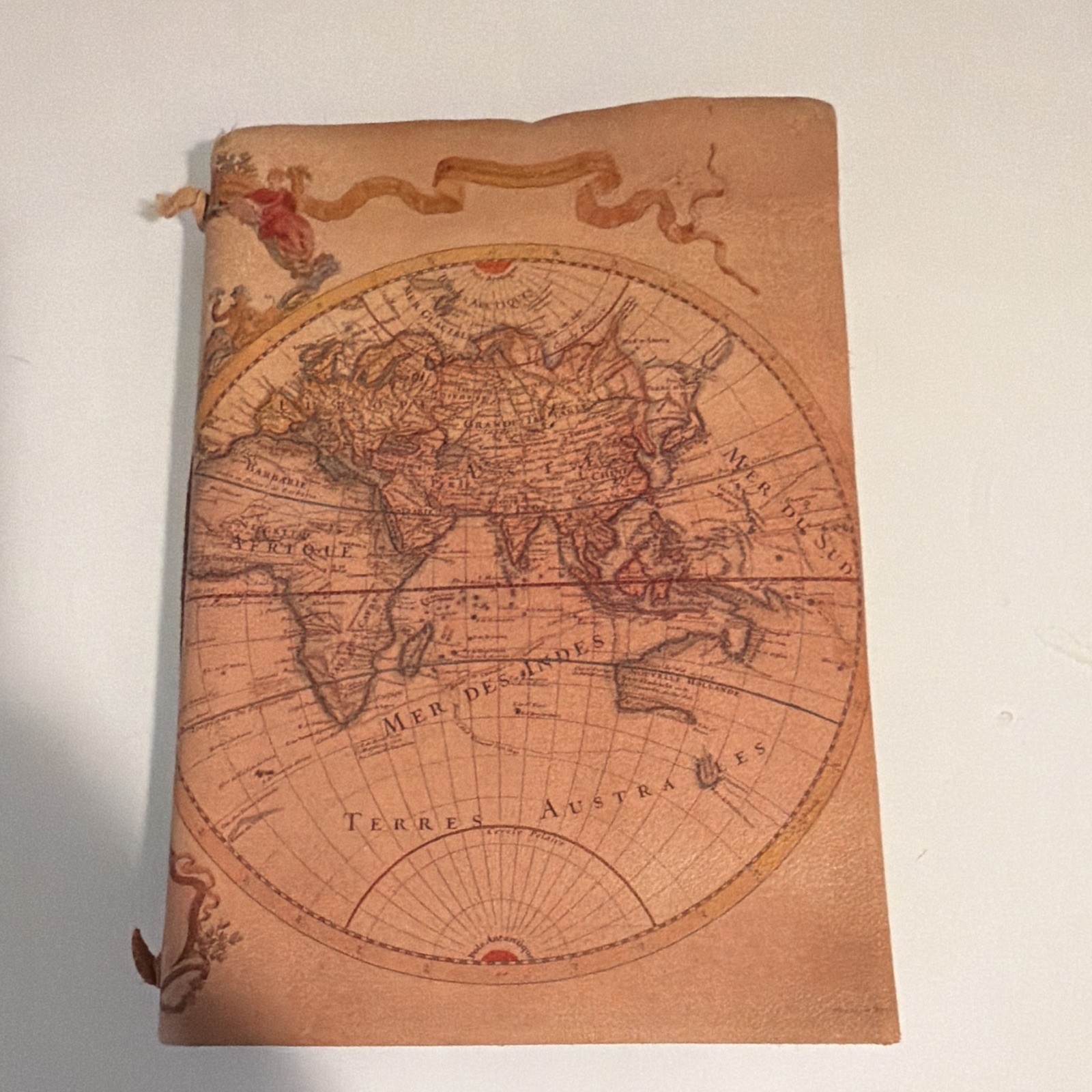 PAPYRUS Blank Lined Journal Notebook Vintage World Map Cover Notebook
