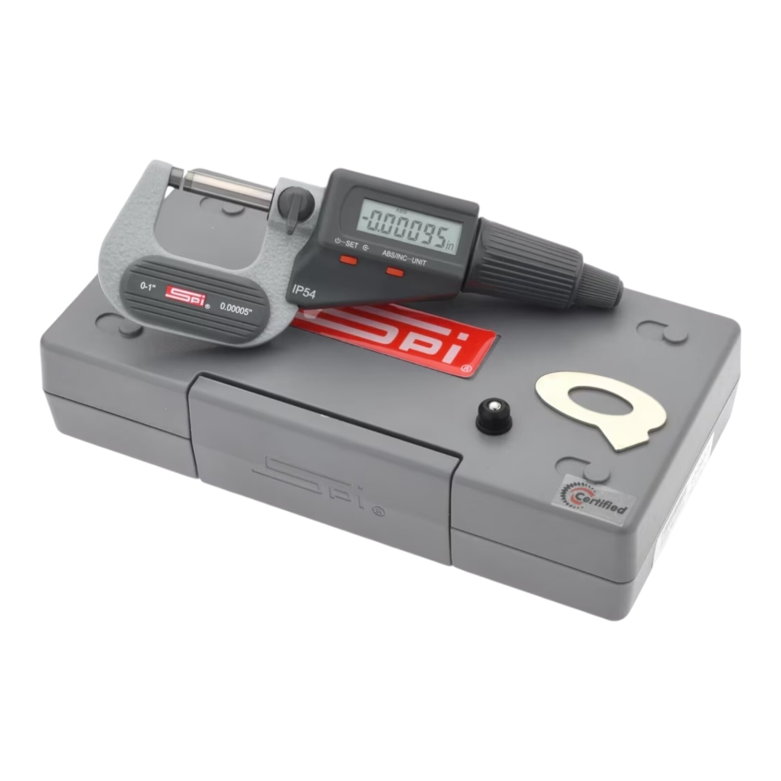 NEW SPI IP54 Digital Electronic Outside Micrometer 0-1″ Max, Carbide-Tipped Face