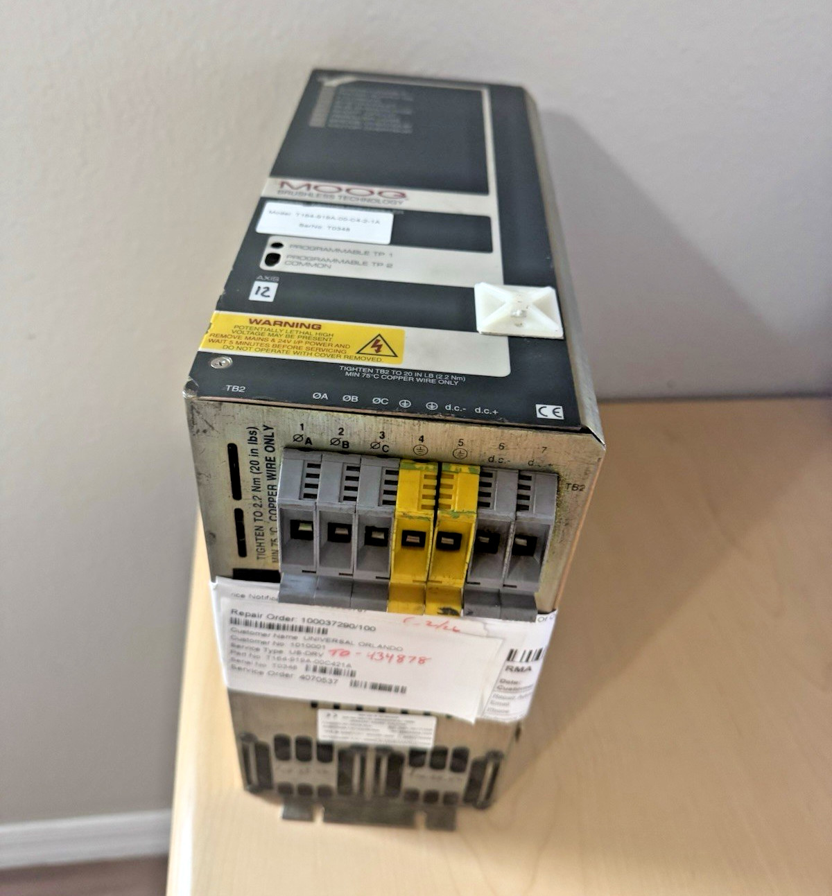 MOOG T164-919A-00-C4-4-1A Digital Motor Controller Servo Drive 48kW