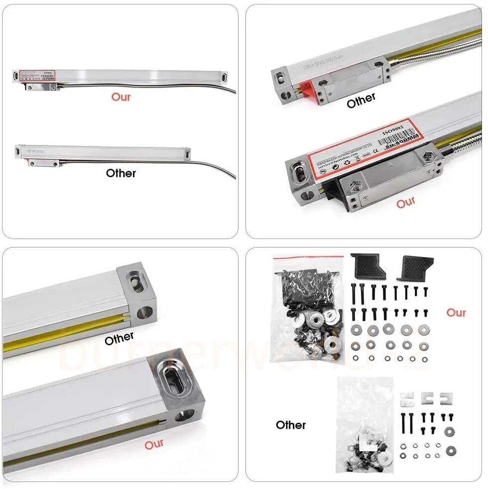 16″& 40″ TTL Linear Scales 2Axis Digital Readout Kit DRO Display Bridgeport Mill