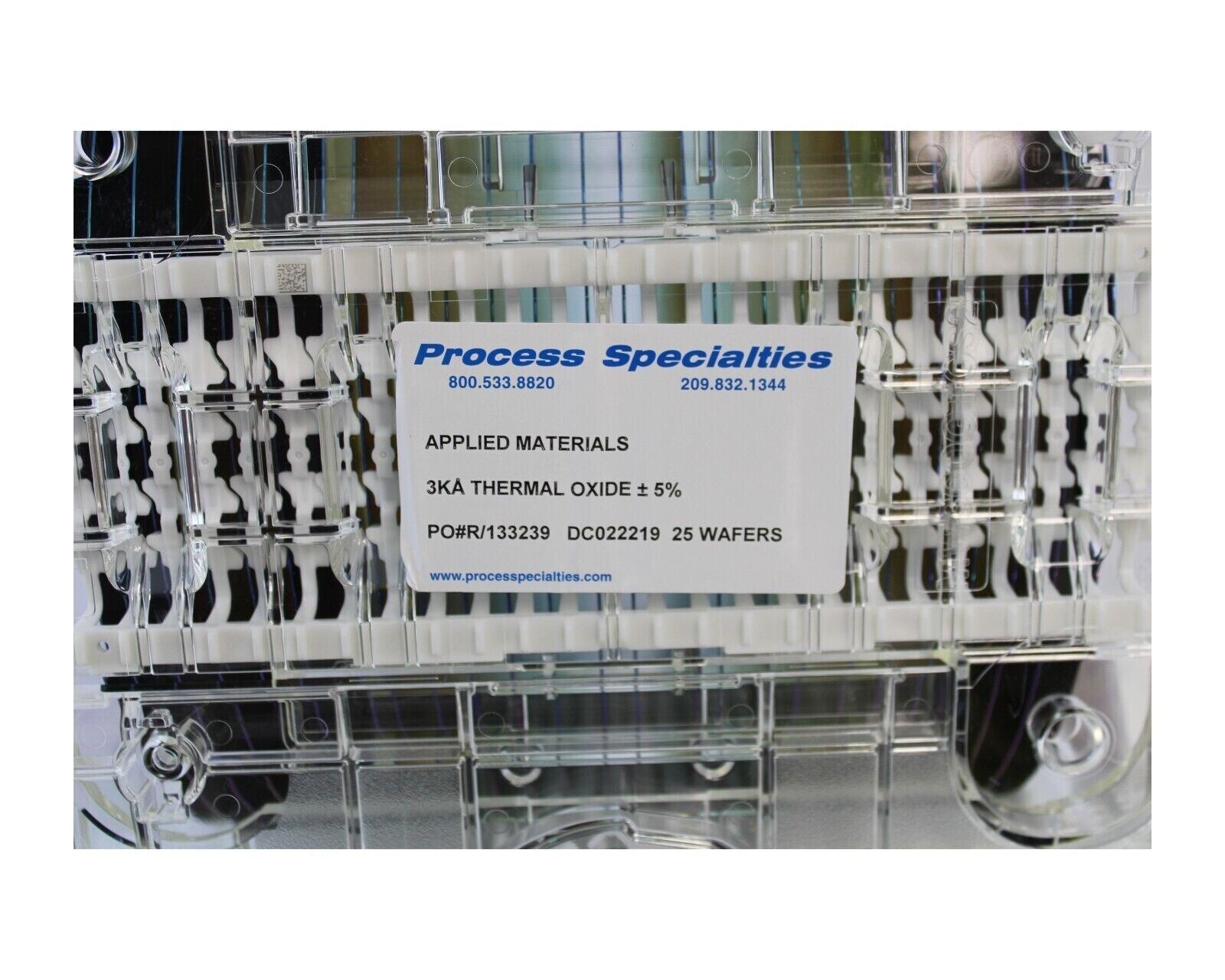 AMAT 300MM 12″ NOTCHED NON-PATTERNED WAFER W/FOUP 3KA THERMAL OXIDE +/- 5%
