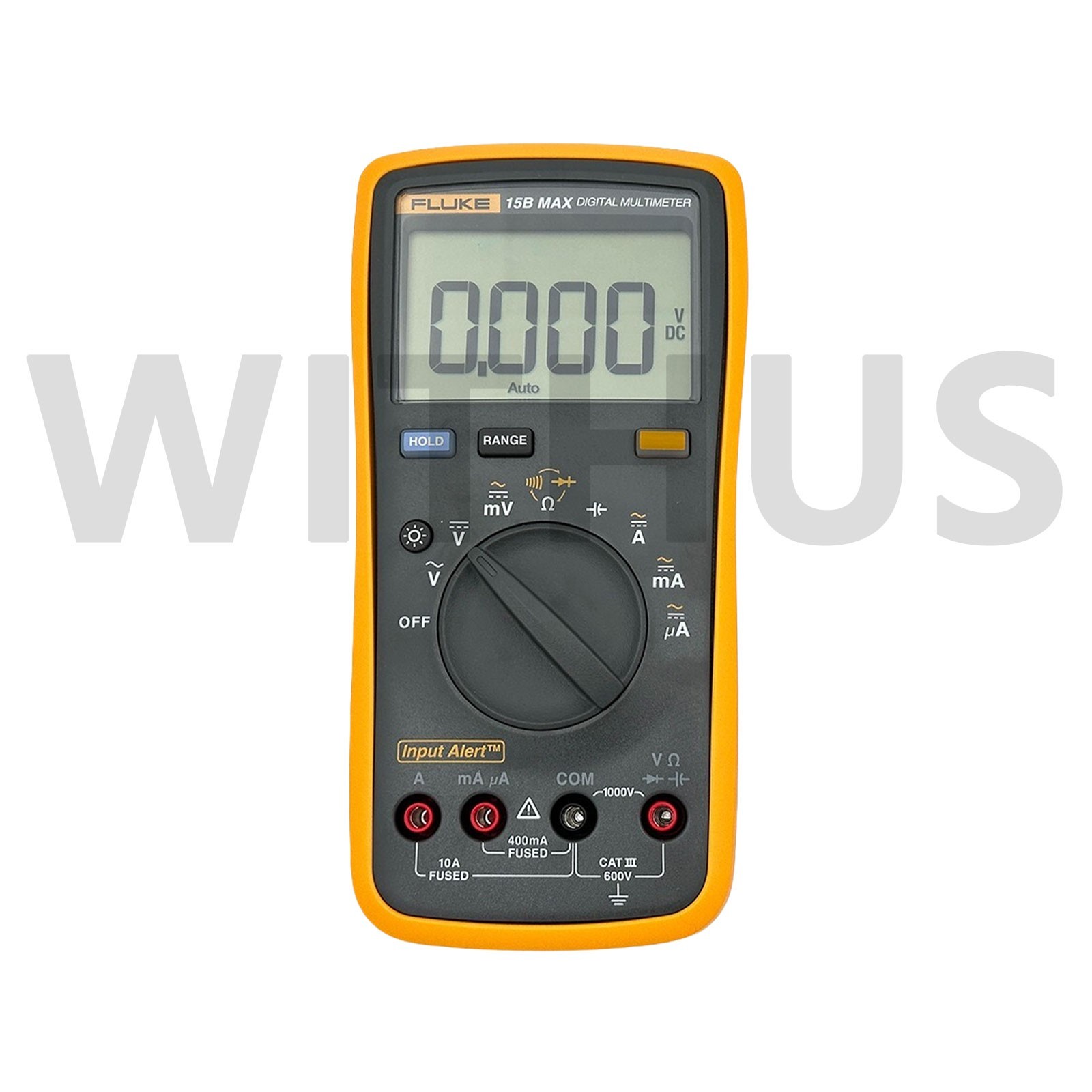 FLUKE 15B/17B MAX Digital Multimeter Audible/Visual Alarm CATIII 600V AC/DC
