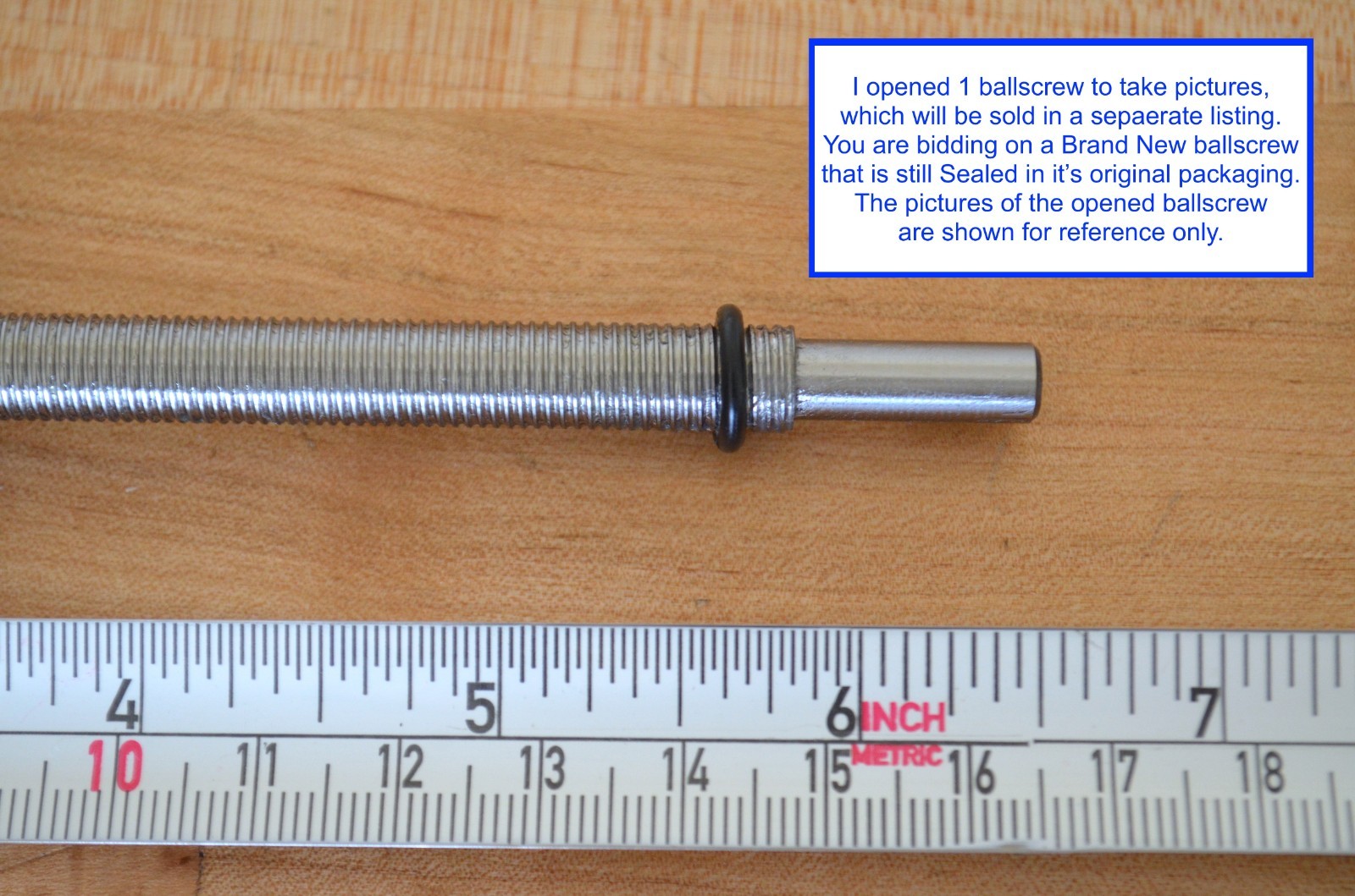 New THK MDK0801-3G2+165LC7 x165mm Ballscrew 8mm dia. x 1mm Pitch + Machined Ends