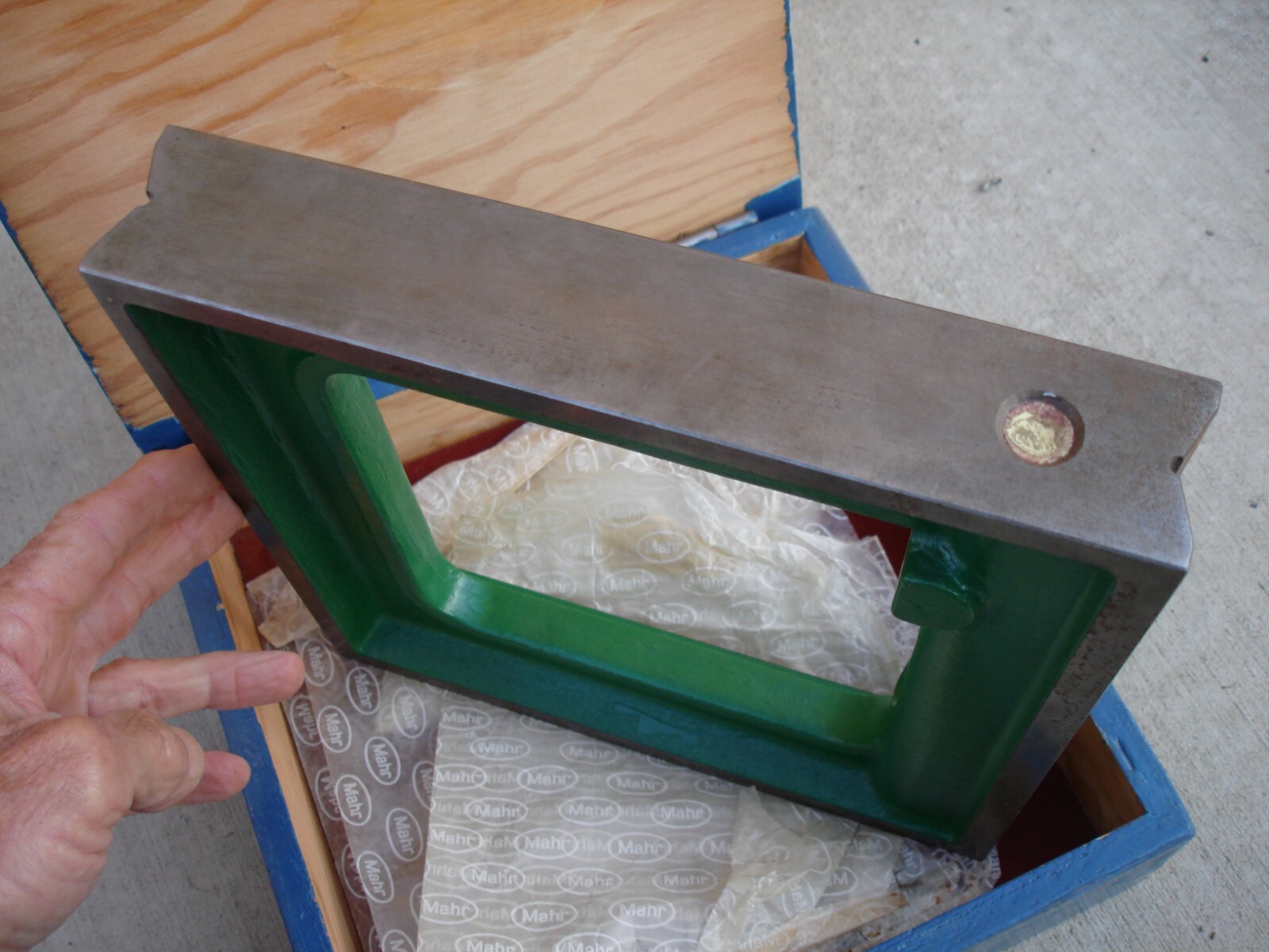 Machinery Level / Square Large 25cm – 9″-7/8 Size Mahr Germany