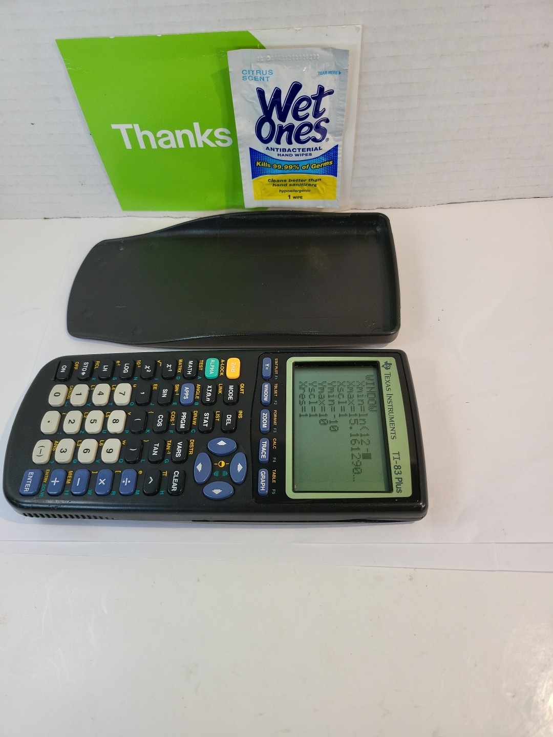 TI-83 Plus Graphing Calculator With New Batteries And Covers