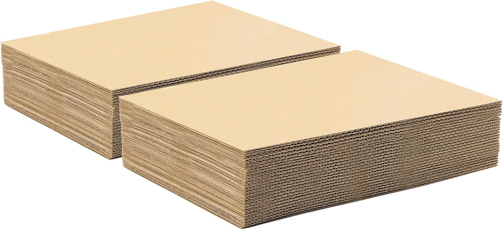 Golden State Art, 50 Pack 5X7 Corrugated Cardboard Sheets Cardboard Inserts Flat
