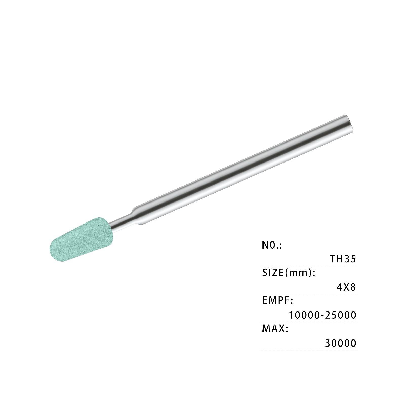 Greenstone Dental Lab Grinding Stone mid coarse 4X8 TH35