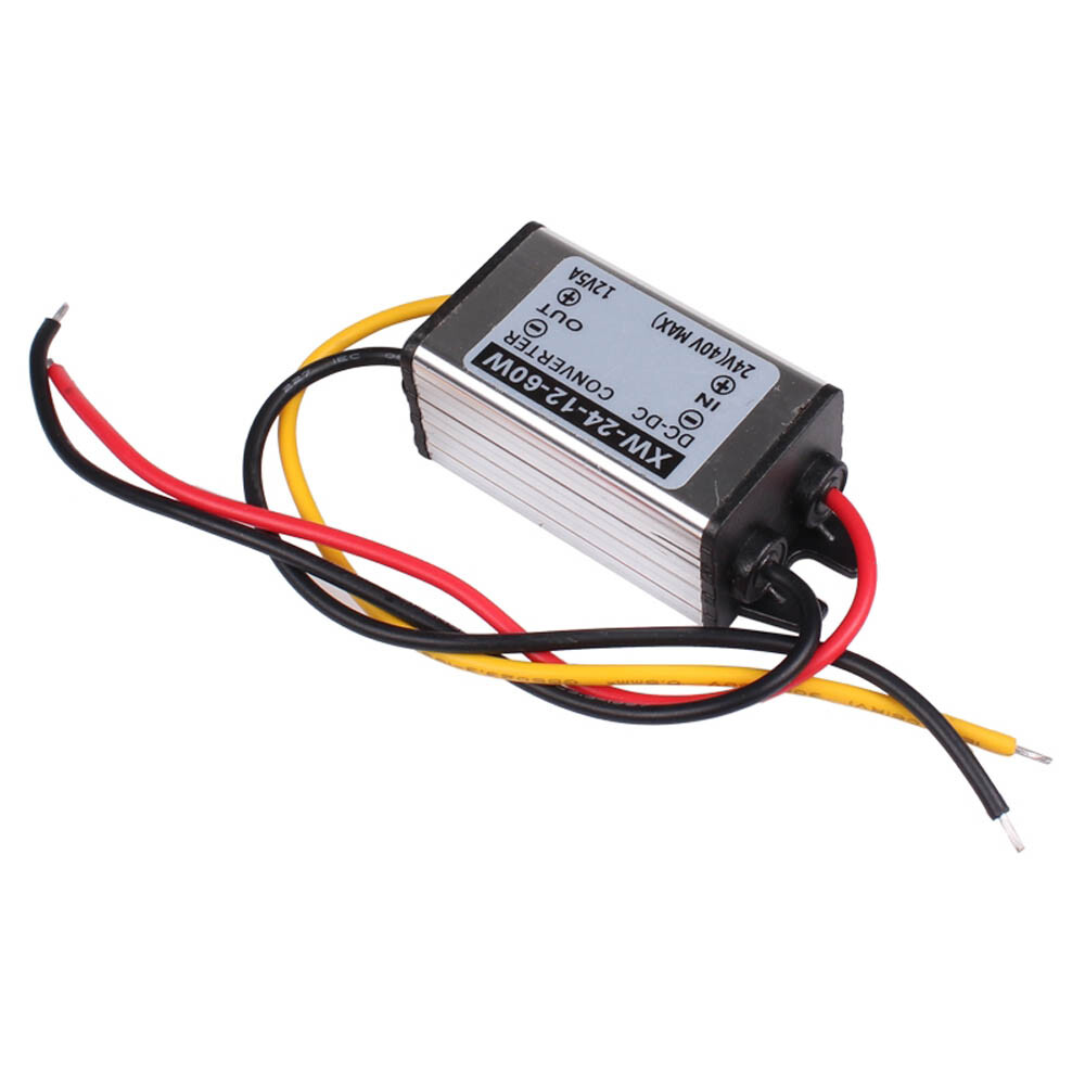 Waterproof DC/DC 24V(14-40V) To（12V 5A 60W ） Car Vehicle Converter Regulator