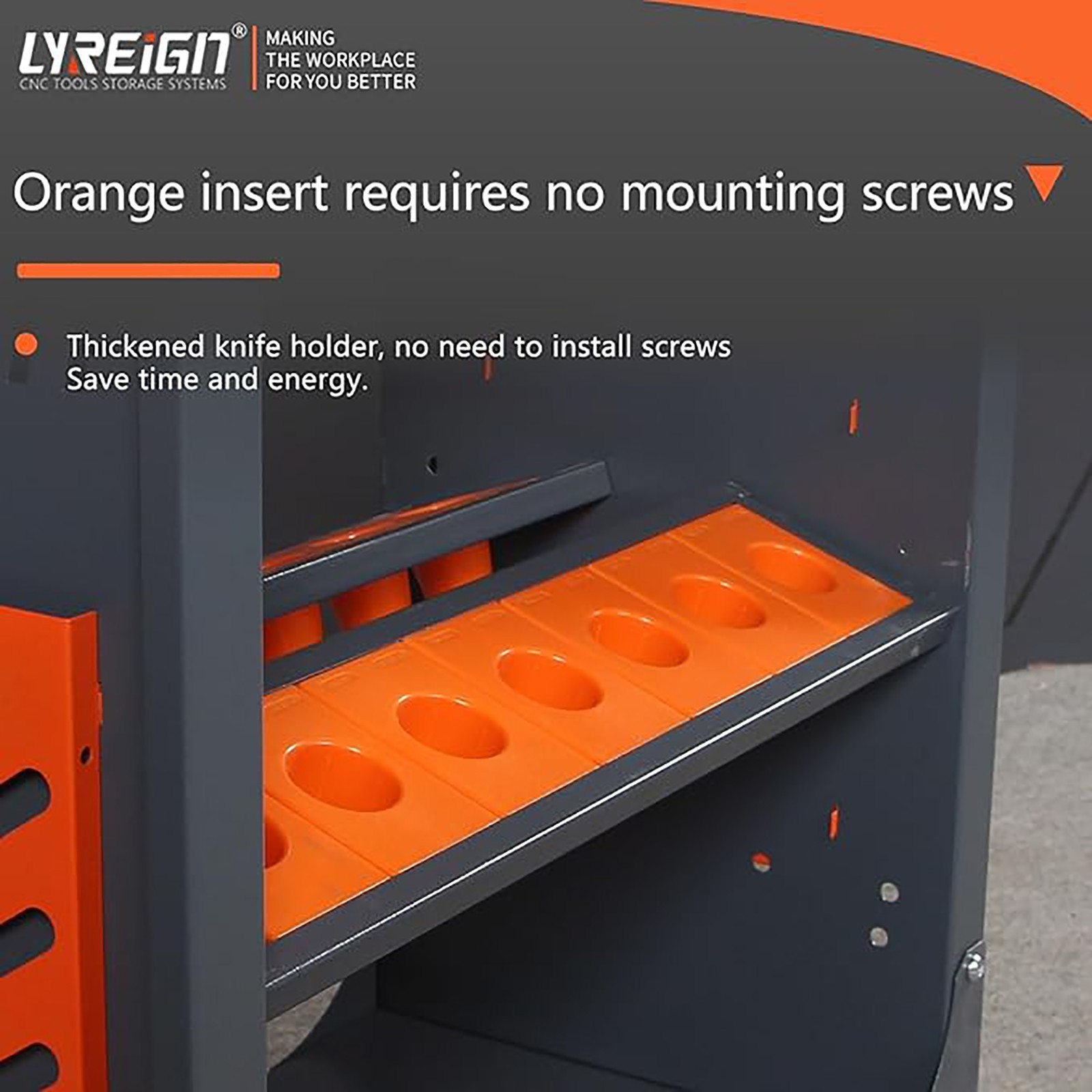 HSK63 Mobile CNC Tool Storage Cart, CNC Tool Holder Suitable for Factory Garage