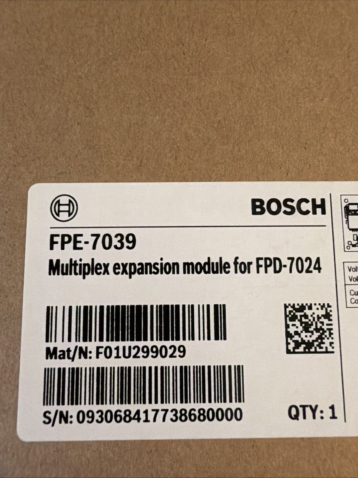 Bosch-FPE-7039 Exp Module for FPD-7024