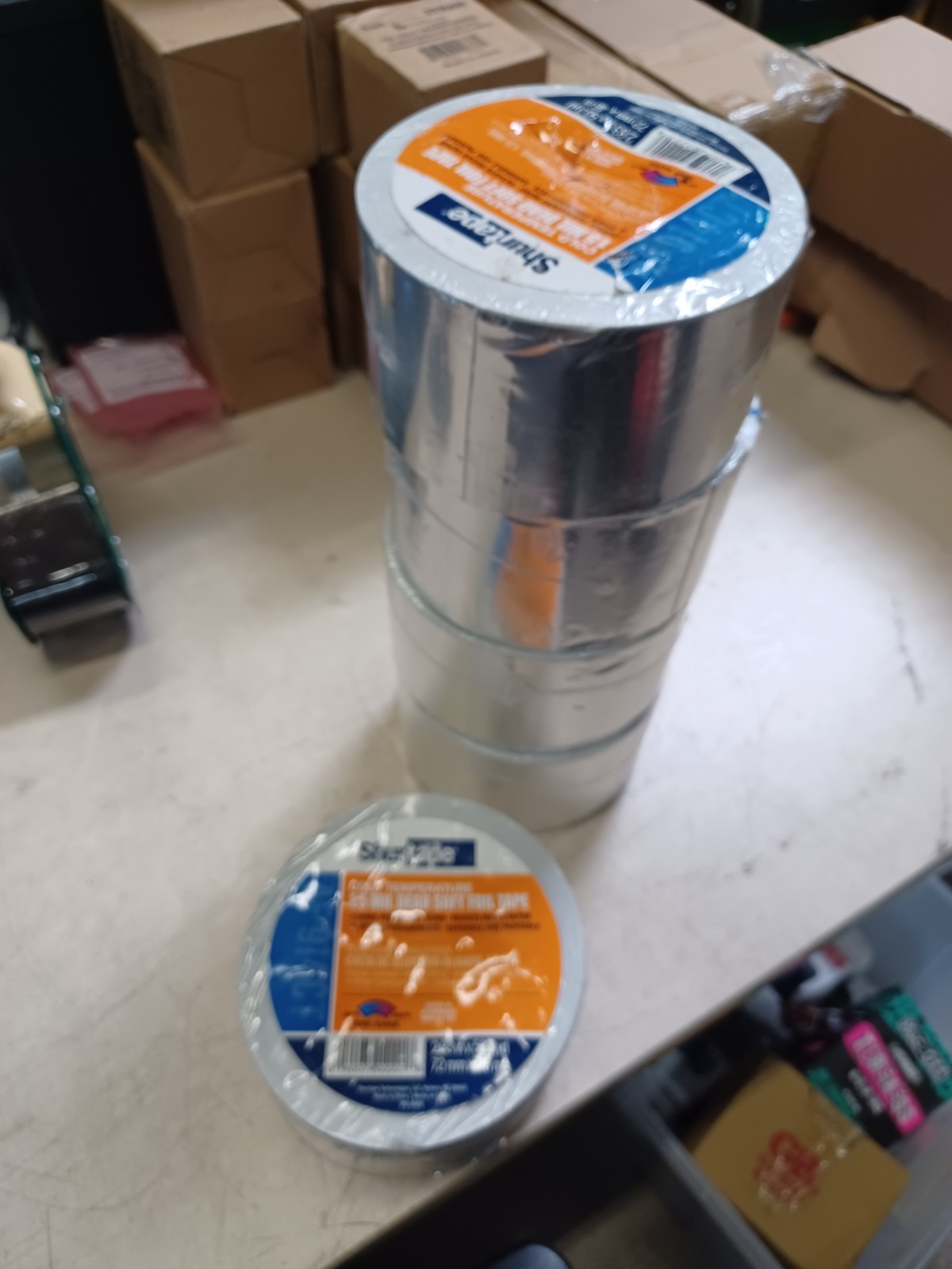 Lot Of 5 Shurtape Cold Temperature 1.5 MIL Dead Soft Foil Tape AF 914CT
