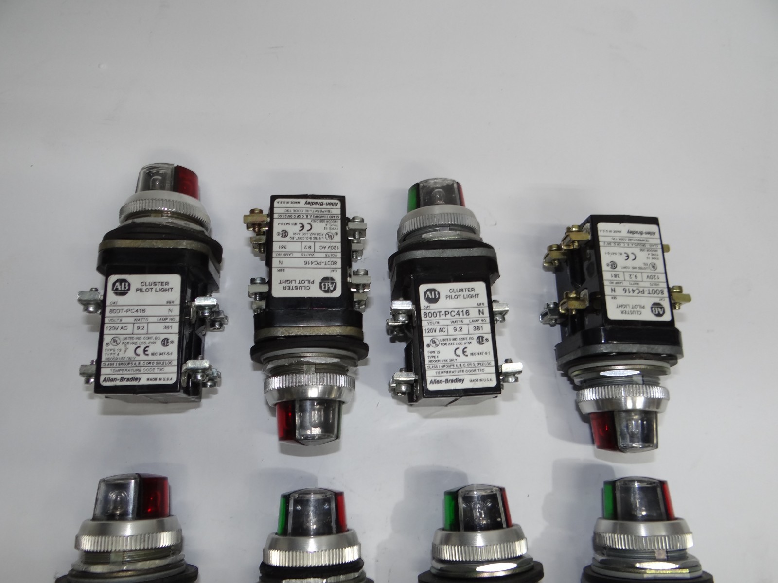 ALLEN BRADLEY 800T-PC416 CLUSTER PILOT LIGHT (USED) – Excellent Condition