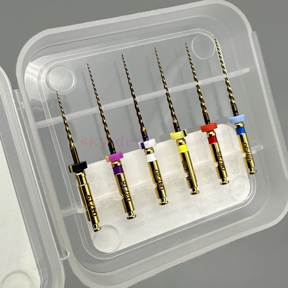 6pcs/Box Dental Endo Rotary Files SX-F3 NITI Root Canal Safe Files 21/25/28/31mm