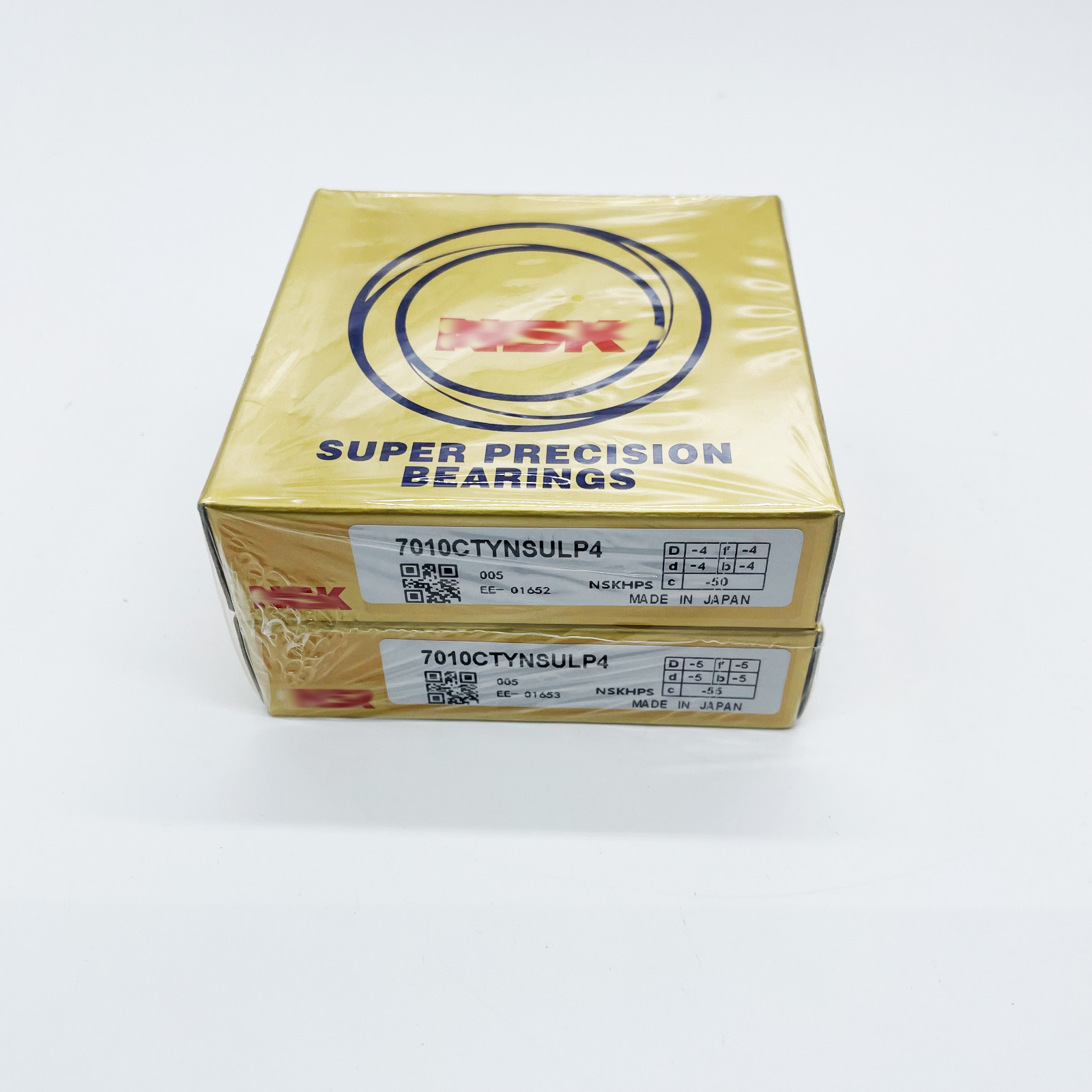 Matched Set of Two 7010CTYNSULP4 Super Precision Spindle Bearings
