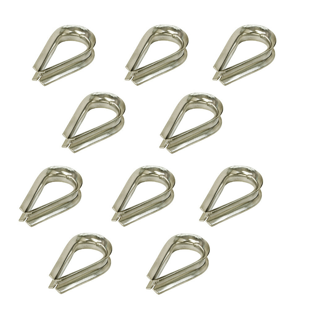 10 PC 5/16″ Stainless Steel Light Duty Thimble Set Grade 316