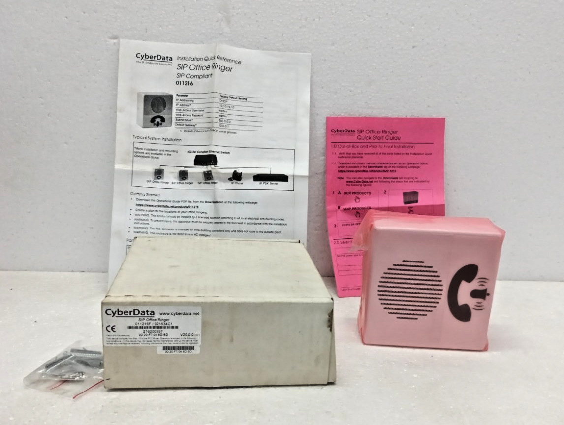Cyberdata 011216F/021534C1 SIP Office Ringer SIP Compliant 011216