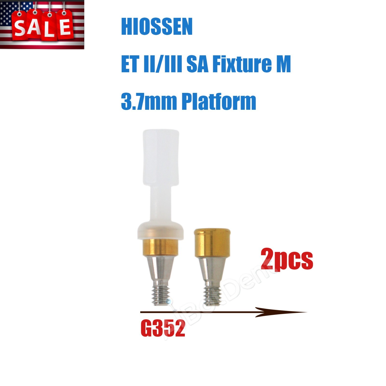 US Dental Overdenture Locator Implant Abutment for Zimmer/Hiossen Male Caps Tool