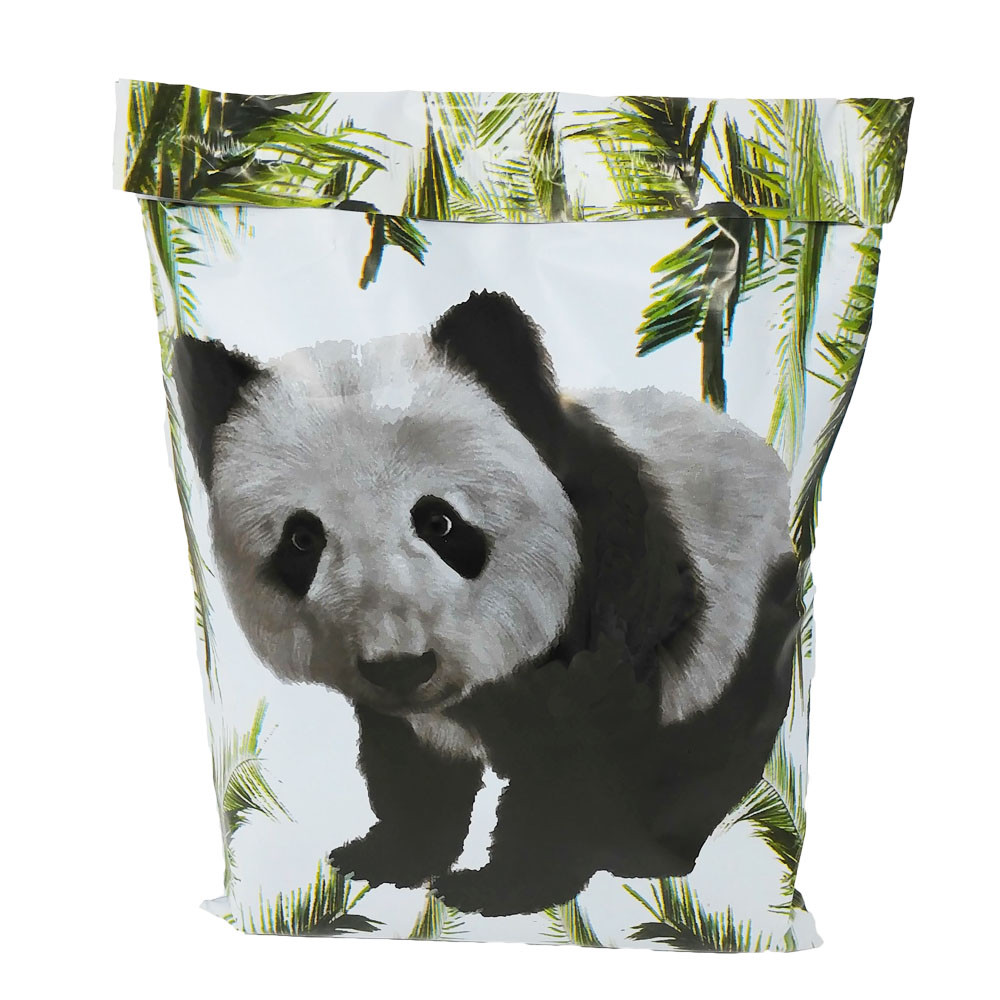 10×13 Panda Bear Poly Mailers, Black and White Self Seal Shipping Mailing Bags