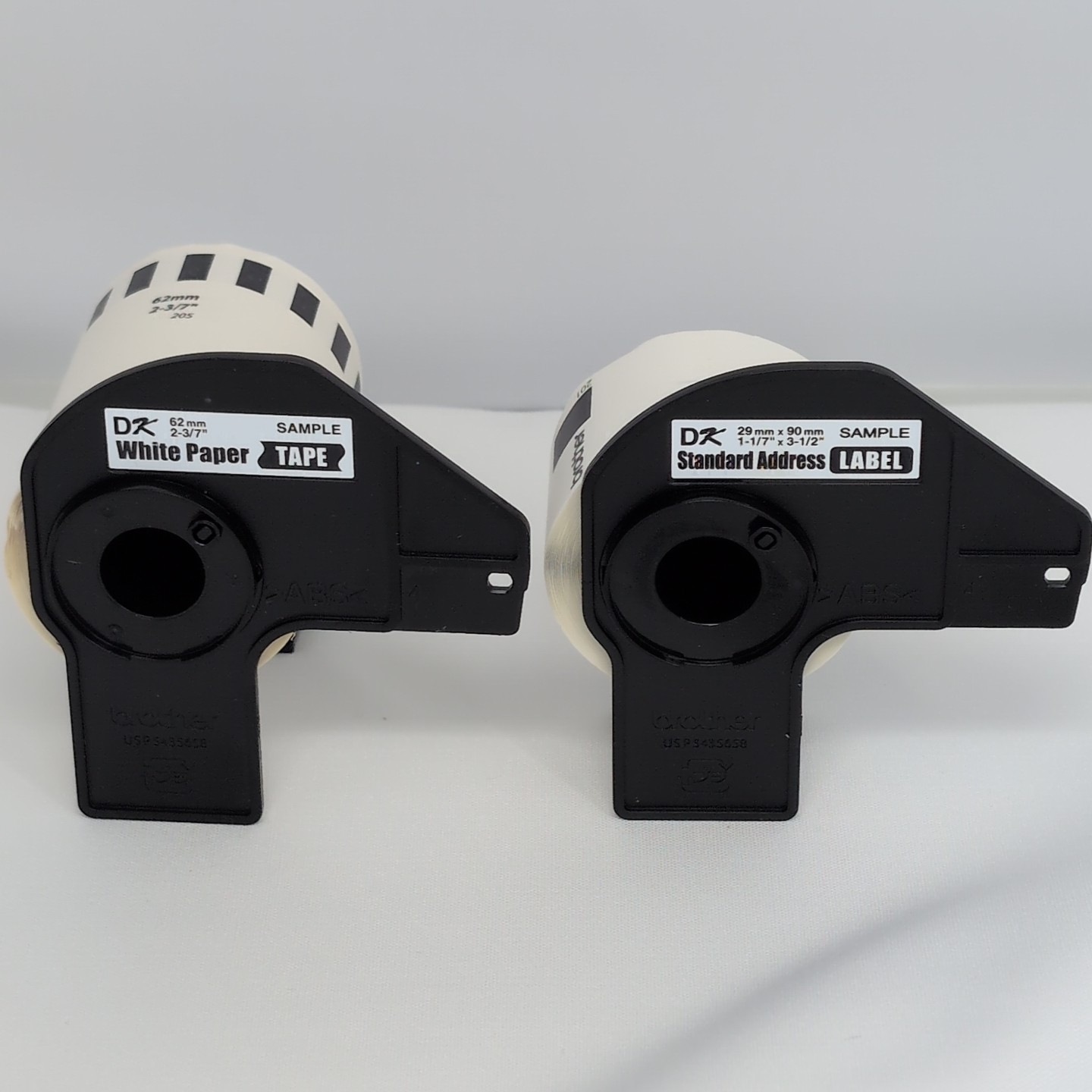 Brother DK-1201 29mm x 90.3mm & DK2205 62mm Labels – Lot of 2 SAMPLE Rolls