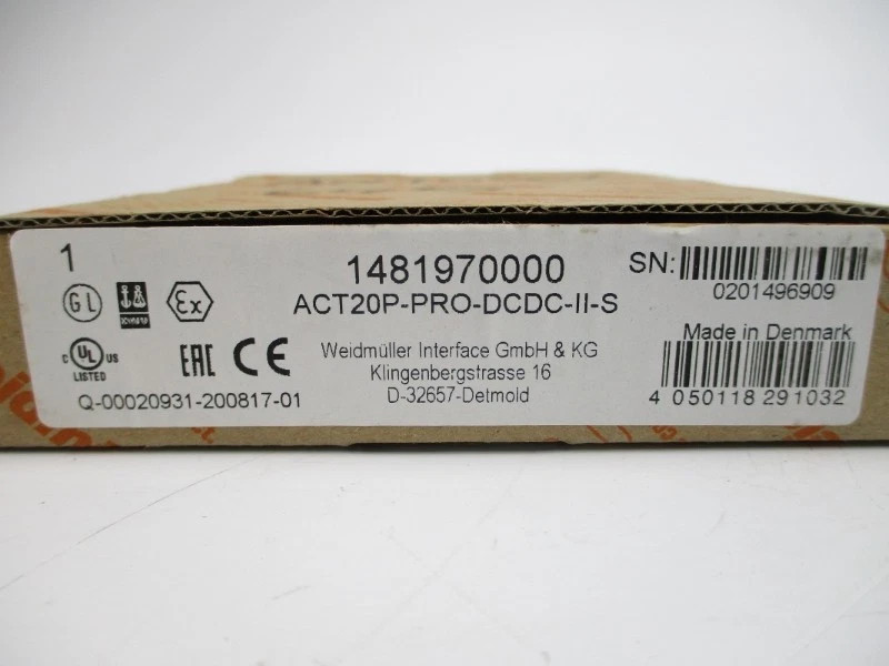 1481970000 NEW Weidmuller 1481970000 ACT20P-PRO DCDC II-S