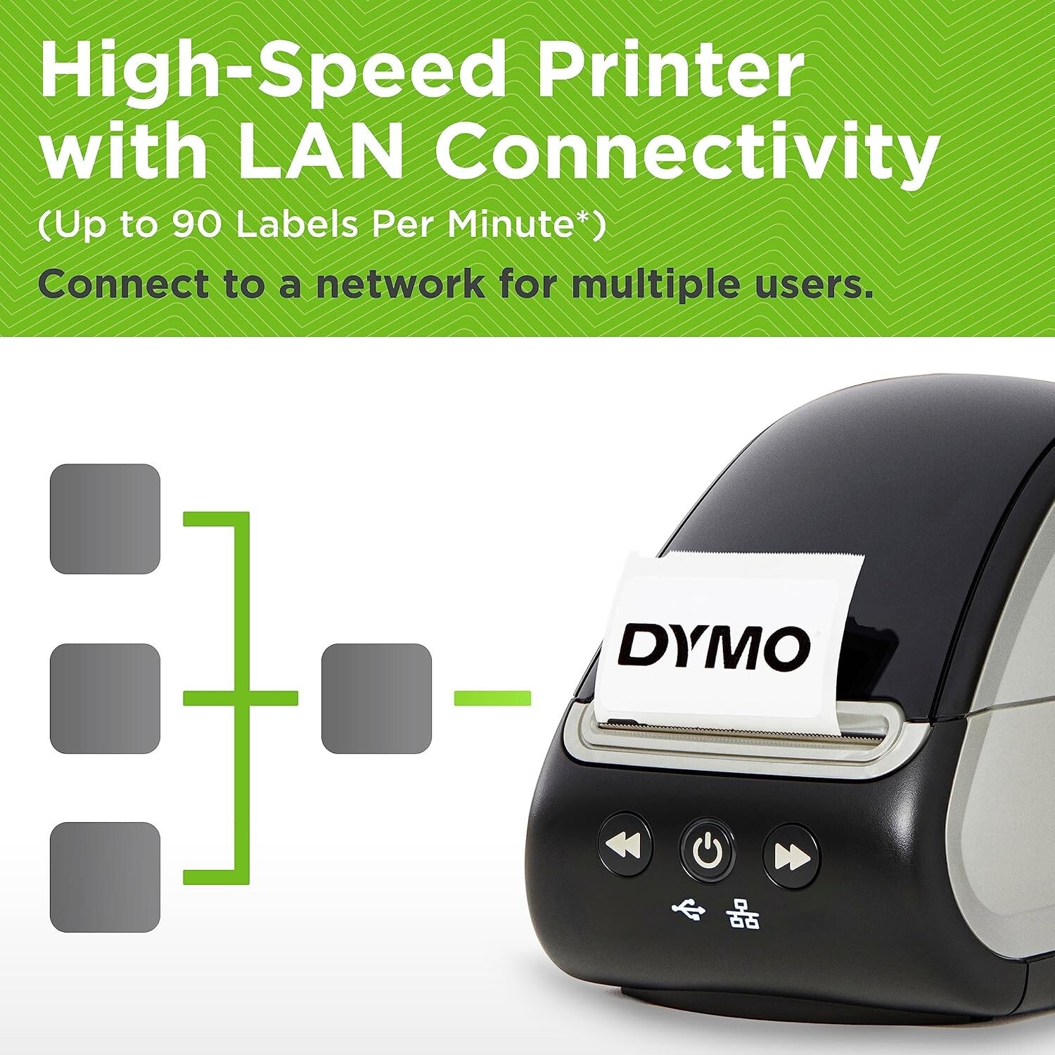 DYMO LabelWriter 550 Turbo Label Printer Label Maker High-Speed Direct Thermal